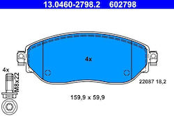 Ate Set Plăcuțe Frână Disc 13.0460-2798.2
