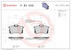 Brembo Комплект Спирачни Накладки Дискова Спирачка P 85 058