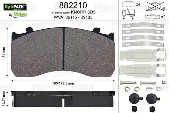Valeo 882210 Brake Pad Set Disc Brake
