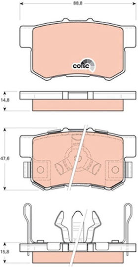 Trw Brake Pad Set Disc Brake Gdb3438