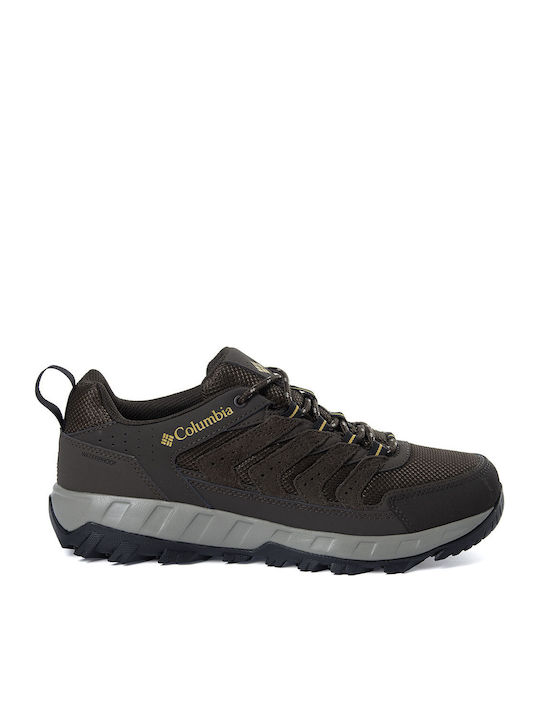 Columbia Starada Low Ανδρικά Ορειβατικά Παπούτσια Αδιάβροχα Καφέ