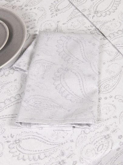 Nima Flow Handtuch aus 100% Baumwolle in Gray Farbe 42x42cm 4Stück
