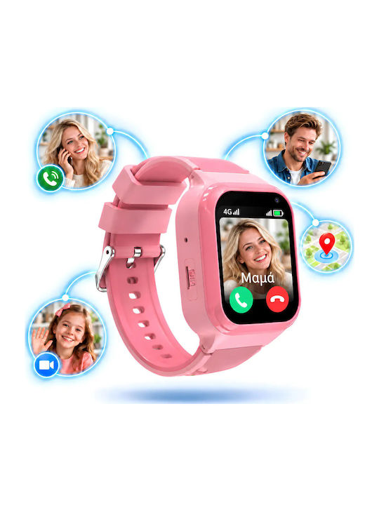 Zazu Fun Smart Watch 4G/GPS Tracking & Video Call Pink
