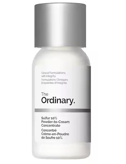 The Ordinary Sulfur 10% Powder to Cream Κρέμα Προσώπου κατά των Ατελειών & της Ακμής 5gr