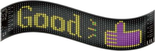 Arrango Panou Led Matrix RGB Flexibil Pentru Mașină Conectare Bluetooth Led Matrix Panel At60635