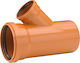 Uponor Pvc-Διακλαδωτός Σωλήνας 45° 200/110mm Λείος Αποχετευτικός Uponor