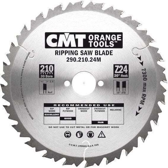 CMT Δίσκος Κοπής 210mm