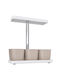 Outsunny Self-watering Pot Plastic White 45x18.8x47.8cm.