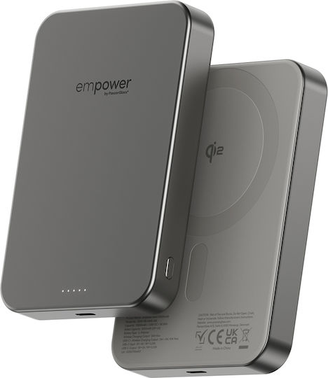PanzerGlass empower MagSafe 10000mAh 20W με Θύρα USB-C Titanium
