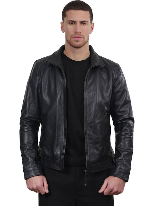 Holland Cowhide Leather Jacket Black