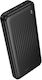 Borofone BJ78 Power Bank 10000mAh με 2 Θύρες USB-A Μαύρο