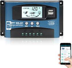 Taggo Solar Controller Mppt Pwm 60a 750w/12v 750w/24v Dual Usb Lcd Display App Control Taggo Solar Controller Mppt Pwm 60a 750w/12v 750w/24v Dual Usb Lcd Display App Control