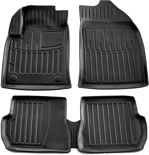 Ford C-Max Hybrid 5d 10>19 Car Mats Rubber Raised Sides Clips Set 4 Pieces