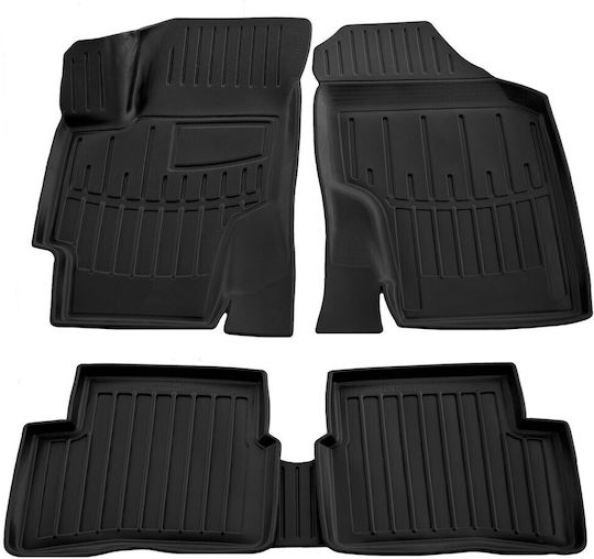 Hyundai Accent 4/5d 06>10 Kia Rio 5d 05>10 Car Mats Rubber Raised Sides Without Fasteners 5 Pieces
