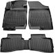Hyundai I30 Sw 2007>2012 Car Mats Rubber Raised Sides Fasteners 5 Pieces