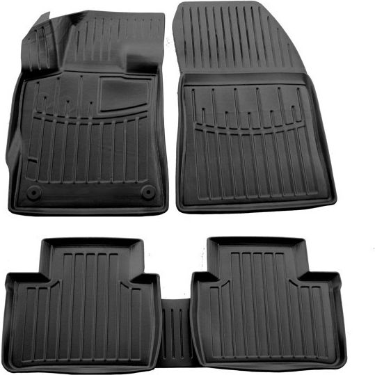Peugeot 408 Crossover 5d 2022+ Car Mats Rubber Raised Sides Fasteners 5 Pieces