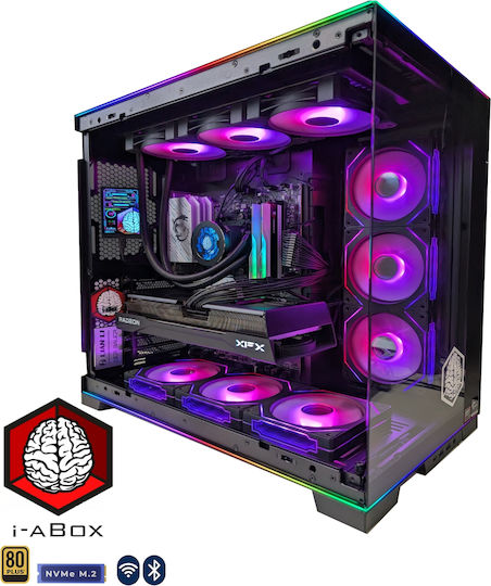 i-aBox Ultimate Beast V5 G+ Lux Gaming Desktop PC (Ryzen 7-9700X/64GB DDR5/1.0TB SSD + 2.0TB SSD/GeForce RTX 5070 Ti/W11 Home)