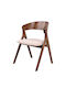 Laodice Dining Room Wooden Chair Brown/walnut 52.5x56x83cm