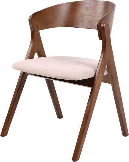 Laodice Stühle Speisesaal Brown/walnut 1Stück 52.5x56x83cm
