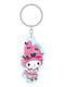 Sanrio Pink Black Party Series Acrylic Keychain My Melody 7 Cm