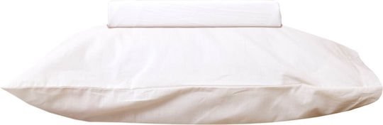 Viopros Set Pillowcases with Envelope Cover Ecru 50x70cm