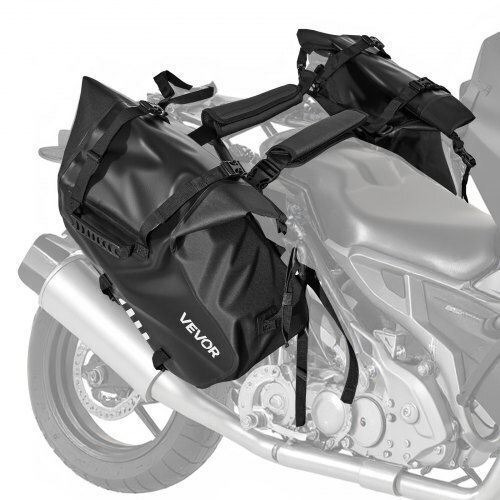Vevor Motorcycle Saddle Side Bag 28lt in Black Colour