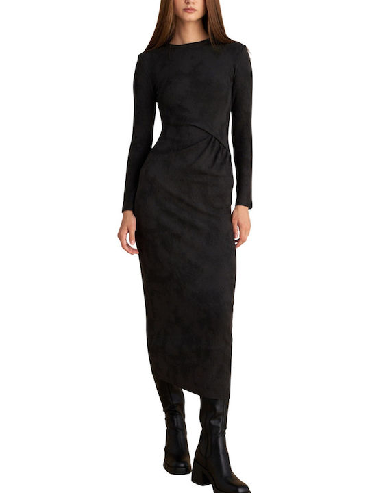 Midi Evening Dress Gray