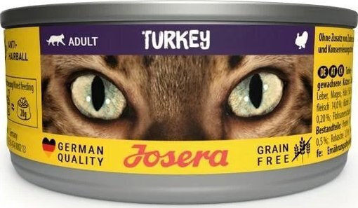 Josera Wet Food for Adult Cats in Cans with Turkey 85gr