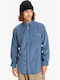 Smoke Trail Long-sleeved Corduroy Shirt China Blue