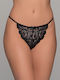 Hochtailliert Damen Brasilien mit Spitze Black