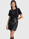 Piele Mini Fustă Black