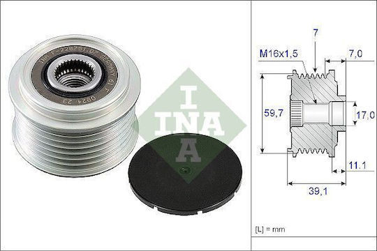 Freewheel System Alternator Ina 535 0053 10
