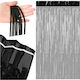 Perdea Franjuri Decorative Negri Zola Autocolant Efect Sclipitor Petreceri Tematice Halloween Fundal Foto 100 X 200 Cm