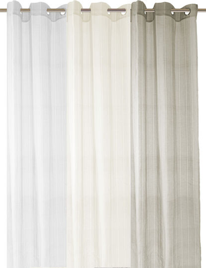 Viopros Перде с Плик с Писалка Сиво 280x290см