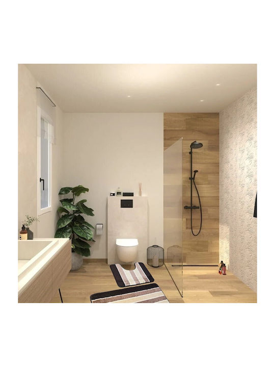 Kotonia Home Antiderapant Set Covorașe de Baie Maro 50x80buc 2buc