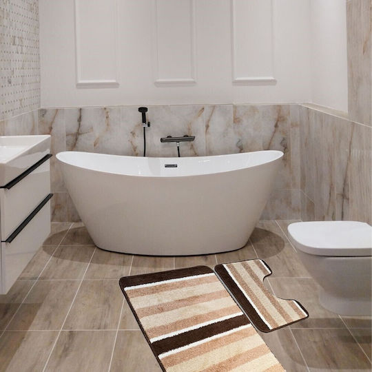Kotonia Home Set Covoare De Baie Maro 50x80cm 2 Bucăți