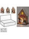 Koopman Christmas Illuminated Decorative Wooden House with Battery 15x9.5x7cm. (Μiscellaneous Designs)