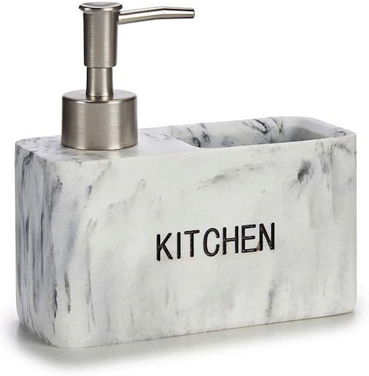 Atmosphera Marble Dispenser Κουζίνας Κεραμικό Λευκό