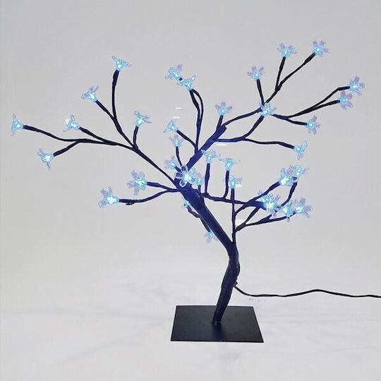 Christmas Decorative Illuminated Cherry Tree Natural Appearance IP44 Electric Blue
