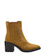 Wildleder Damen Chelsea Stiefeletten Braun
