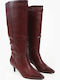 Damenstiefel Burgundisch