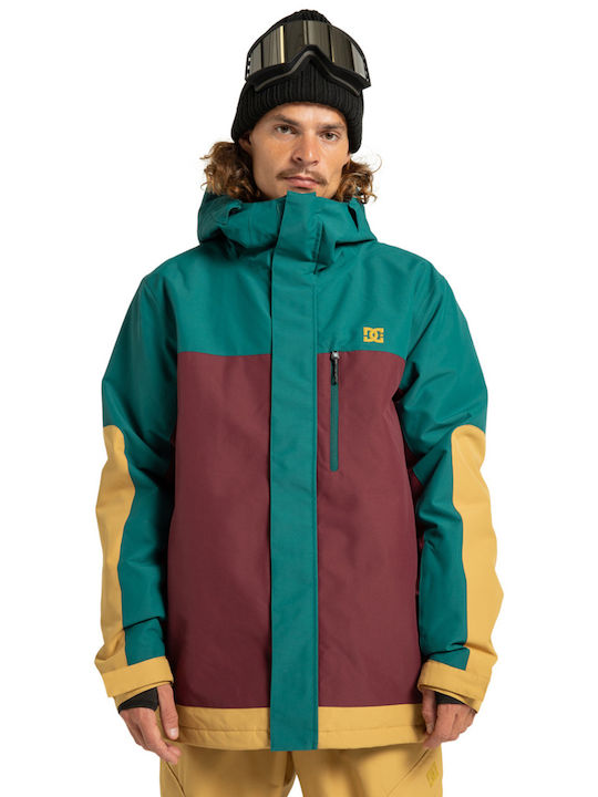 DC ADYTJ03089-RSR0 Ανδρικό Μπουφάν για Σκι & Snowboard Μπορντό