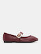 Ballerinas With strap Burgundy
