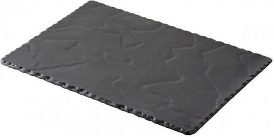 Revol Basalt Πιάτο Ρηχό Ορθογώνιο Μαύρο 30x20cm
