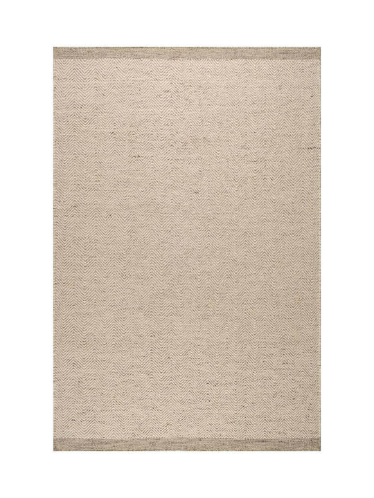 Tapicap Herringbone Kelim Χαλί Ορθογώνιο Μάλλινο Grey 130x190cm