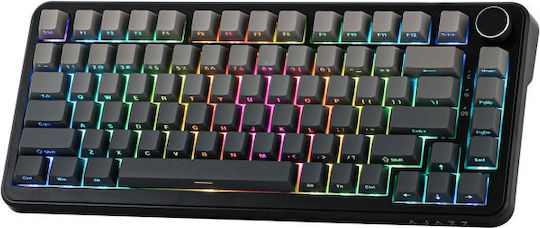Ajazz AK820 Gaming Μηχανικό Πληκτρολόγιο Tenkeyless με Magnetic διακόπτες και RGB φωτισμό (Αγγλικό US) Gradient Grey