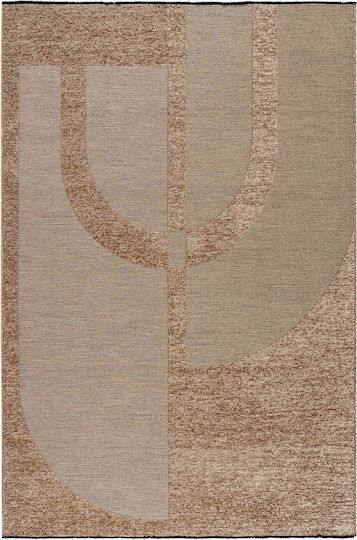 Madi Ansia Rye Rug Rectangular Cotton Beige Brown