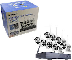 Jortan Surveillance System 8 Cameras Wireless Cameras IP 1080p Jortan Surveillance System 8 Cameras Wireless Cameras IP 1080p