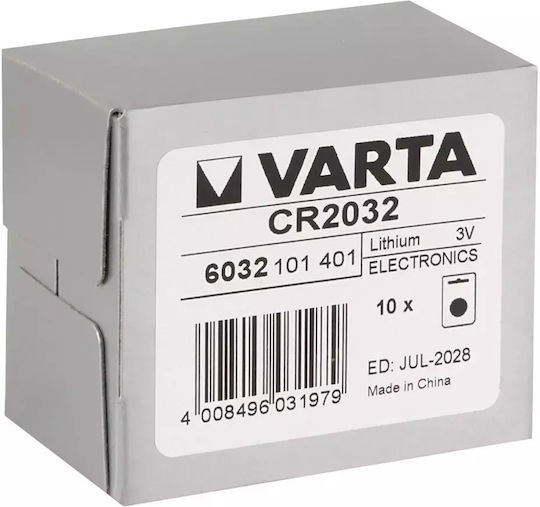 Varta Electronics Μπαταρίες Λιθίου Ρολογιών CR2032 3V 10τμχ