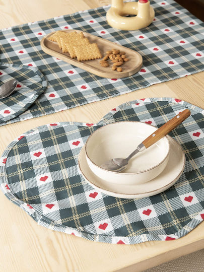 Nima Christmas Love Χριστουγεννιάτικο Σουπλά Υφασμάτινο 50x35εκ.